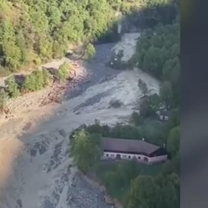 Les Enfants à la Montagne Saint-Martin-Vésubie Tempête Alex